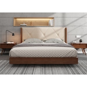 Кровать деревянная Сиена 180x200  ArtWood (Орех)